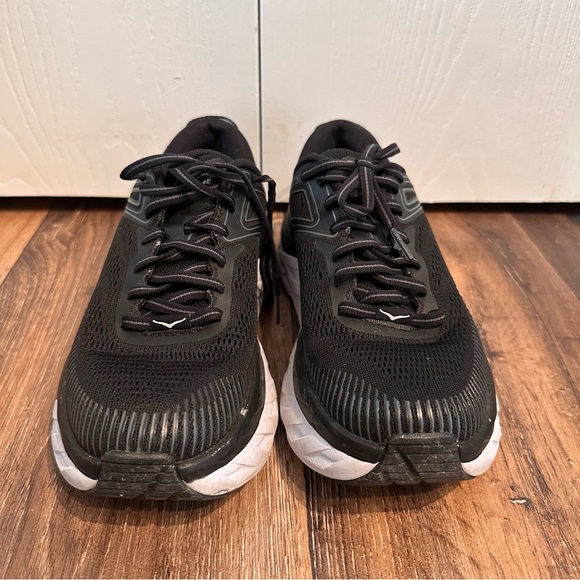 Hoka One One Black Sneakers with Striped Insole - Picture 2 of 4